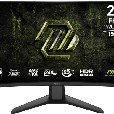 msi MAG 274CF X24 27-inch 1920 x 1080 (FHD) Gaming Monitor, 240Hz, AMD FreeSync Premium, HDR Ready, HDMI, VGA Port, VESA, Tilt, 0.5ms, Black